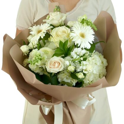 Premium White Flower Arrangement